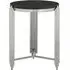 Gakyid Round Side Table - Black, Granite