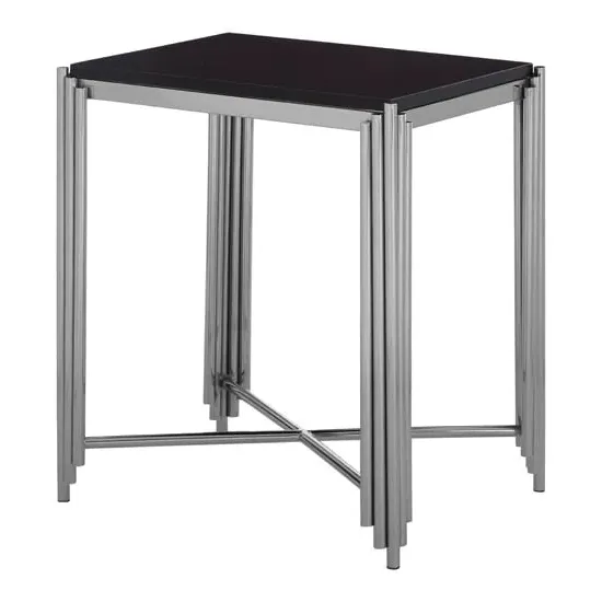 Gakyid Square Side Table - Black, Granite
