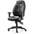 Galaxy Office Chair with Arms - Black, Leather