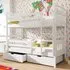 Galena Bunk Bed with Foam Mattress - White