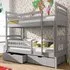 Galena Bunk Bed with Storage - Grey, Pine