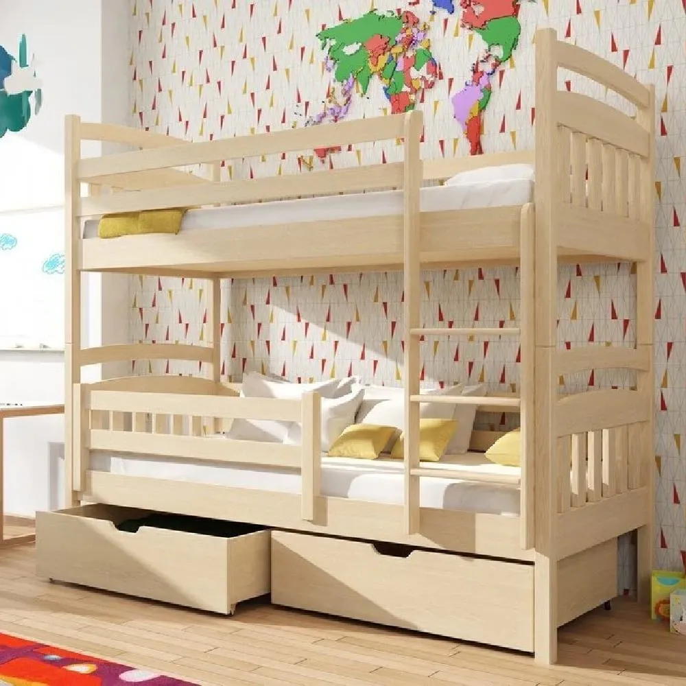 Galena Bunk Bed with Storage - Pine