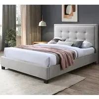 Galena Double Bed Frame - Natural, Fabric