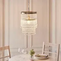 Galesburg Pendant Ceiling Light - Antique Brass, Clear Glass