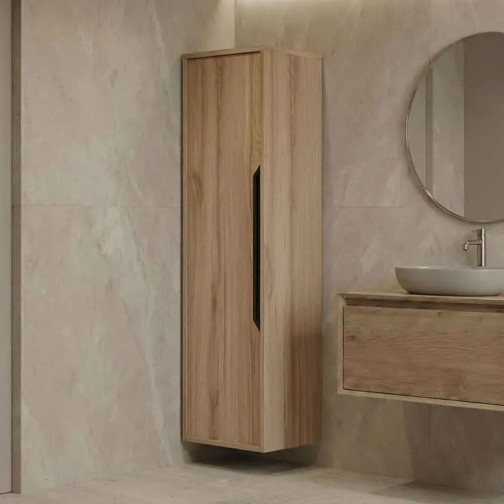 Galia Tall Bathroom Storage Cabinet - Oak product