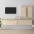 Galilee Entertainment Unit Set - Natural, Pinewood
