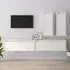 Galilee Entertainment Unit Set - White, Pinewood