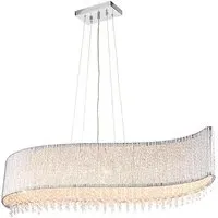 Galina 8 Lights Ceiling Pendant Light - Polished Chrome