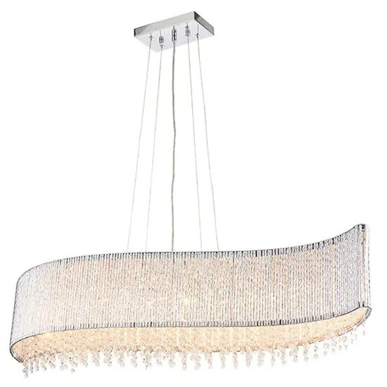 Galina 8 Lights Ceiling Pendant Light - Polished Chrome