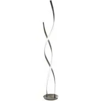 Galla Twisted Floor Lamp - Satin Nickel