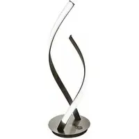 Galla Twisted Table Lamp - Satin Steel