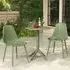 Gallipolis Bistro Dining Table with 2 Chairs - Green, Plastic