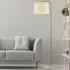 Gallow Floor Lamp with Marble Base - White, Gold