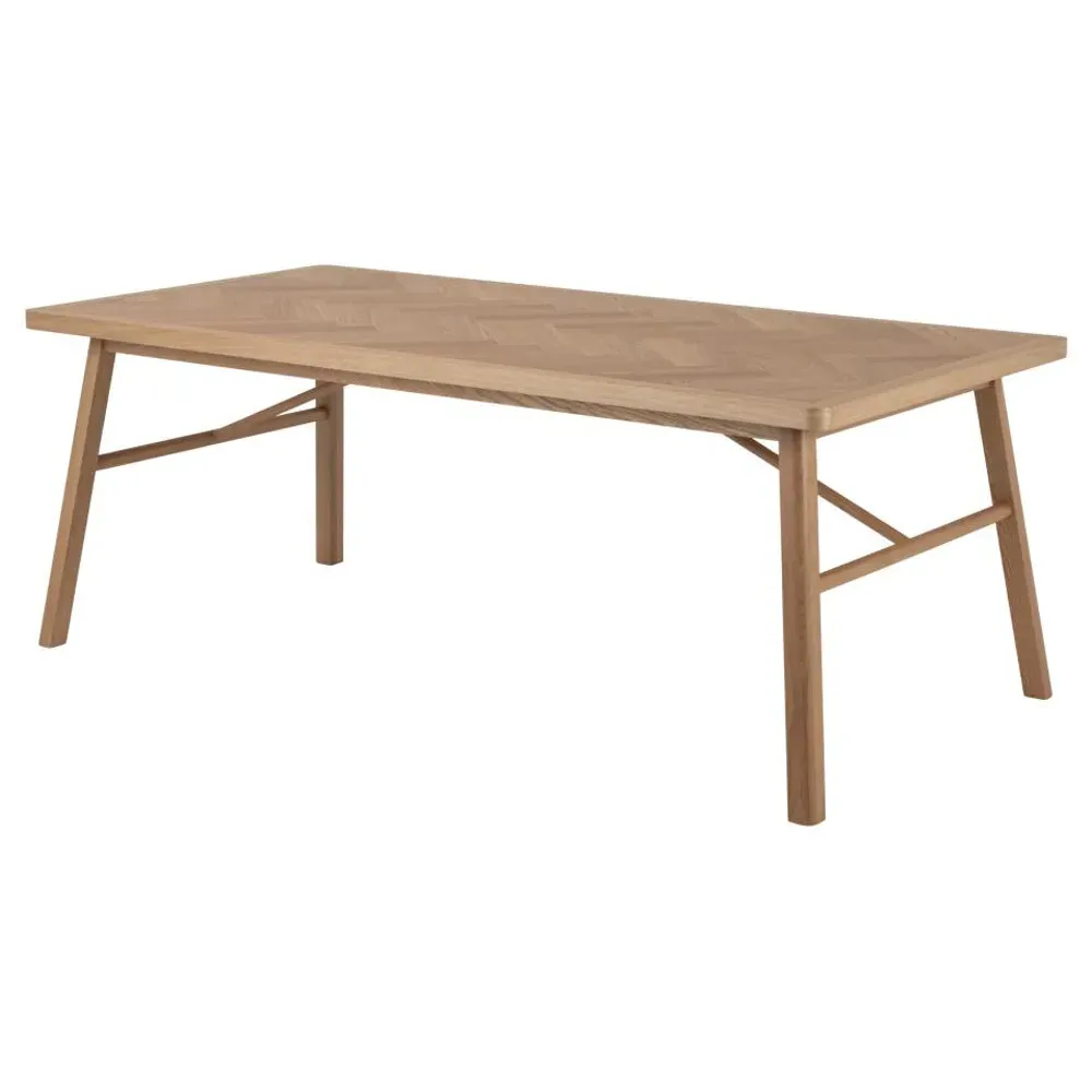 Galveston Rectangular Dining Table - Matt Oak, Solid Oak product