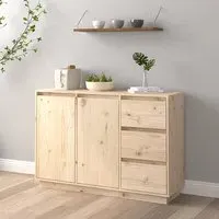 Galvin Pinewood Sideboard with 2 Doors 3 Drawers - Natural, Pine