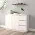 Galvin Pinewood Sideboard with 2 Doors 3 Drawers - White, Pine