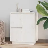 Galvin Pinewood Sideboard with 3 Doors - White, Pine