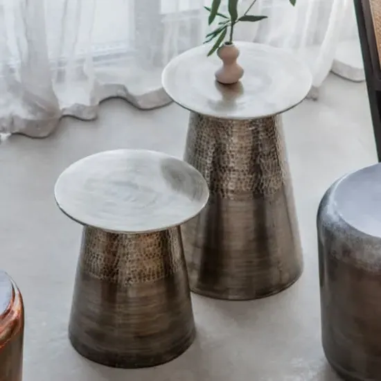 Ganglia Nesting Side Tables - Antique Brass