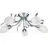 Gardenia 5-Light Semi-Flush with Crystal Detail - Chrome, Glass