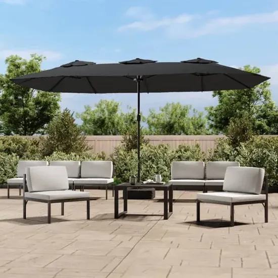 Garlon Double-Head Parasol - Anthracite, Polyester product