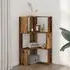 Garner Corner Bookcase with 3 Shelves - Brown Oak