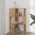 Garner Corner Bookcase with 3 Shelves - Oak