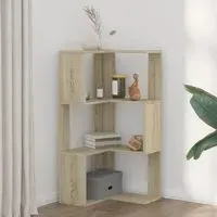 Garner Corner Bookcase with 3 Shelves - Sonoma Oak