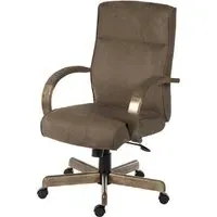 Garnett Office Chair with Reclining Function - Brown, Leather
