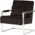 Gatbit Upholstered Velvet Armchair - Black