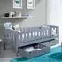 Gautier Single Day Bed with Storage - Matt Grey, Wood