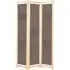 Gavyn 3-Panel Room Divider - Brown, Fabric