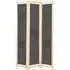 Gavyn 3-Panel Room Divider - Grey, Fabric