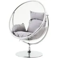 Gazit Clear Swing Seat Hanging Chair - Grey