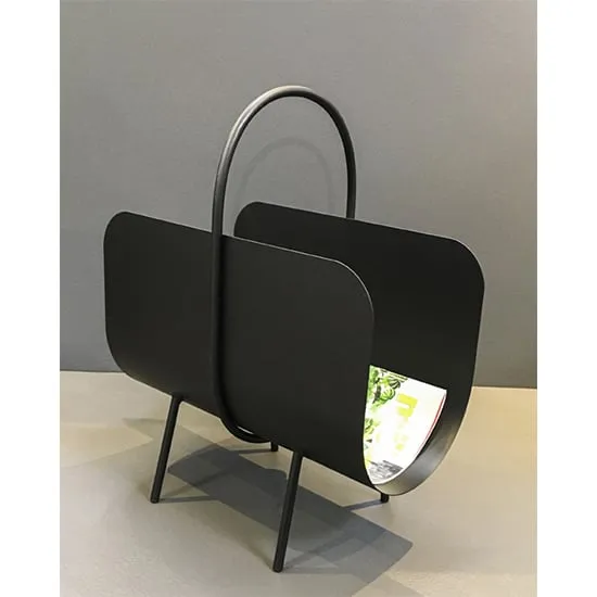 Gdansk Magazine Rack - Black, Metal product