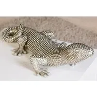 Gecko Carlo Poly Ornament - Silver