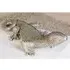 Gecko Carlo Poly Ornament - Silver