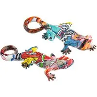 Gecko Large Set of 2 Sculpture - Multicolour, Polyresin alternate view