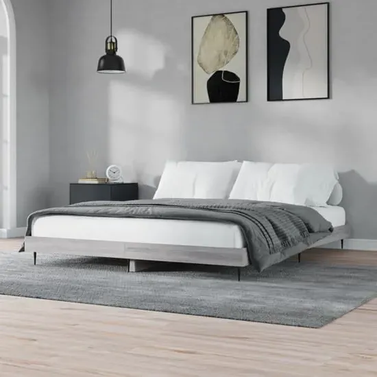 Gemma Double Bed Frame - Grey Sonoma Oak image