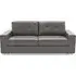 Gemonian 3-Seater Sofa - Grey, Leather
