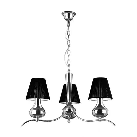 Gemosta 3-Arm Pendant Light - Black, Chrome image
