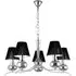 Gemosta 5-Arm Pendant Light - Black, Chrome