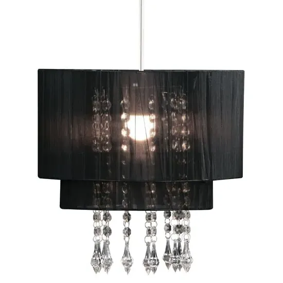 Gemosta Fabric Shade Pendant Light - Black image