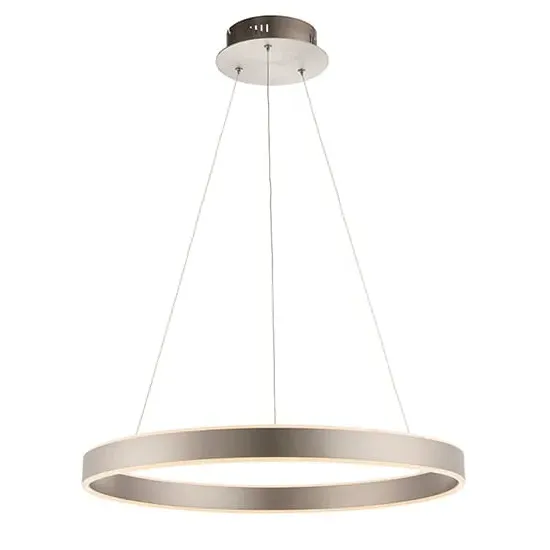 Gen LED Ring Pendant Light - Matt Nickel image