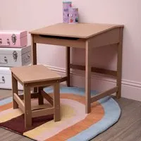 Genaro Children Table with Stool - Natural, MDF alternate view