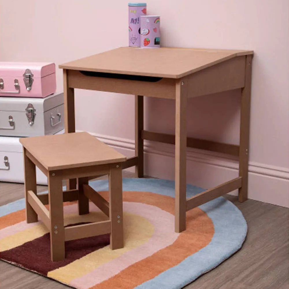 Genaro Children Table with Stool - Natural, MDF product