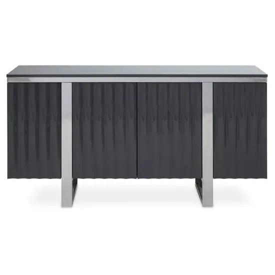 Genera Sideboard with Silver Frame - Grey
