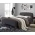 Geneva King Size Bed Frame - Dark Grey, Fabric