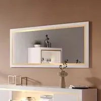 Geneva Large Mirror - White, MDF