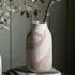 Geneva Stoneware Crackle Glaze Vase - Brown, White