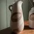 Geneva Stoneware Pitcher Vase - Brown, White